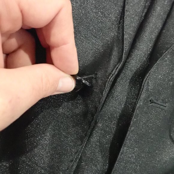 Shiny Black Vietnamese Suit - -  40 R Jacket  Pants 32/30 - Picture 7 of 7